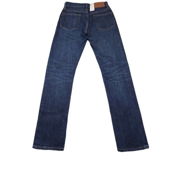 AE77 The Classic Straight Leg Jeans Women's 24 x 30 Japanese Selvedge Dark Wash - Picture 2 of 9